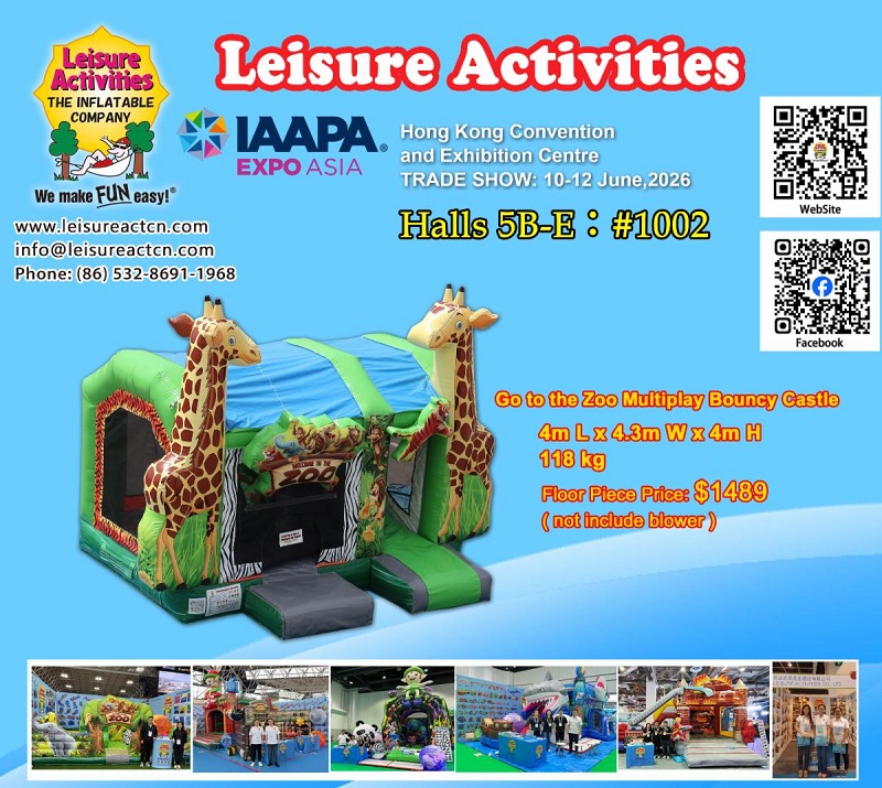 2026 IAAPA EXPO ASIA Hong Kong - Malugod naming iniimbitahan ka na kunin ang iyong VIP pass at bisitahin ang aming eksibisyon.