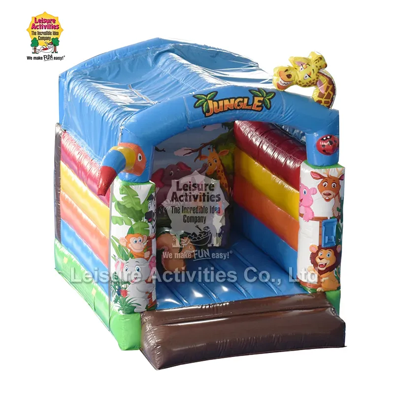 Paano Sinusuportahan ng Mini Inflatable Bouncy Castle Jungle With Roof ang Compact Entertainment Paano Sinusuportahan ng Mini Inflatable Bouncy Castle Jungle With Roof ang Compact Entertainment