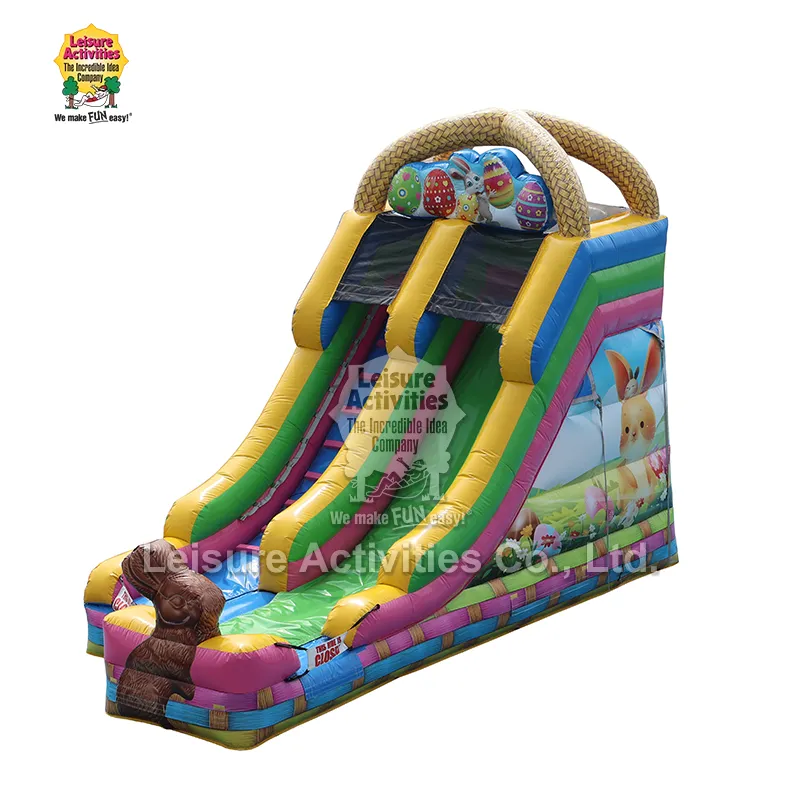 Inflatable Easter Basket Dry Slide