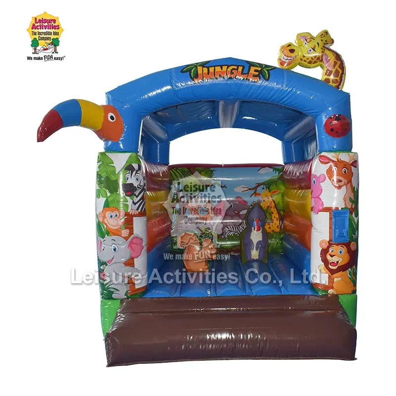 Mini Inflatable Bouncy Castle Jungle With Roof