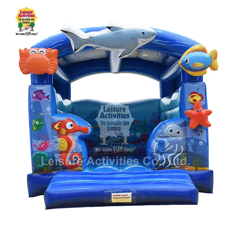 Karaniwang Inflatable Bouncy Castles A Frame Aquarium