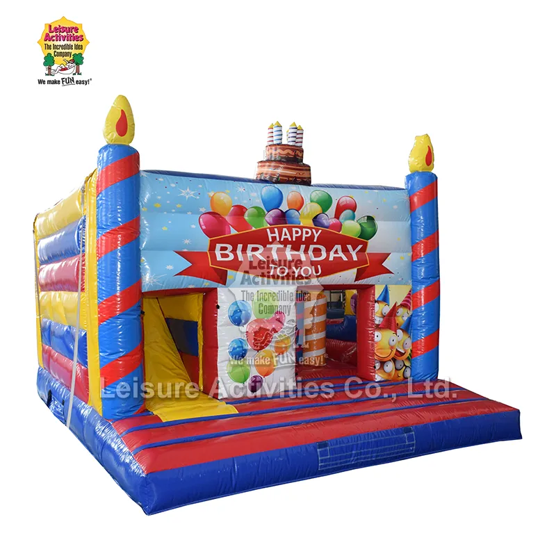 Standard Inflatable Multiplay Bouncy Castles Maligayang Kaarawan