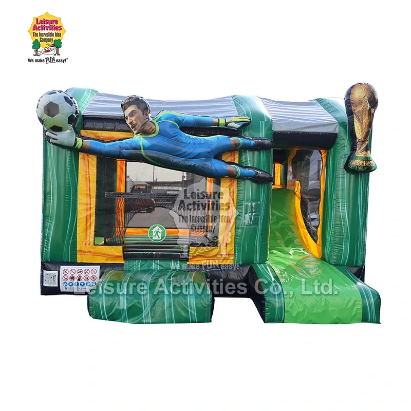 Mga Karaniwang Inflatable Multiplay Football Bouncy Castle